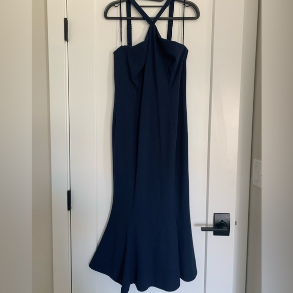 Dress the Population Dresses & Skirts - Dress for population blue halter dress